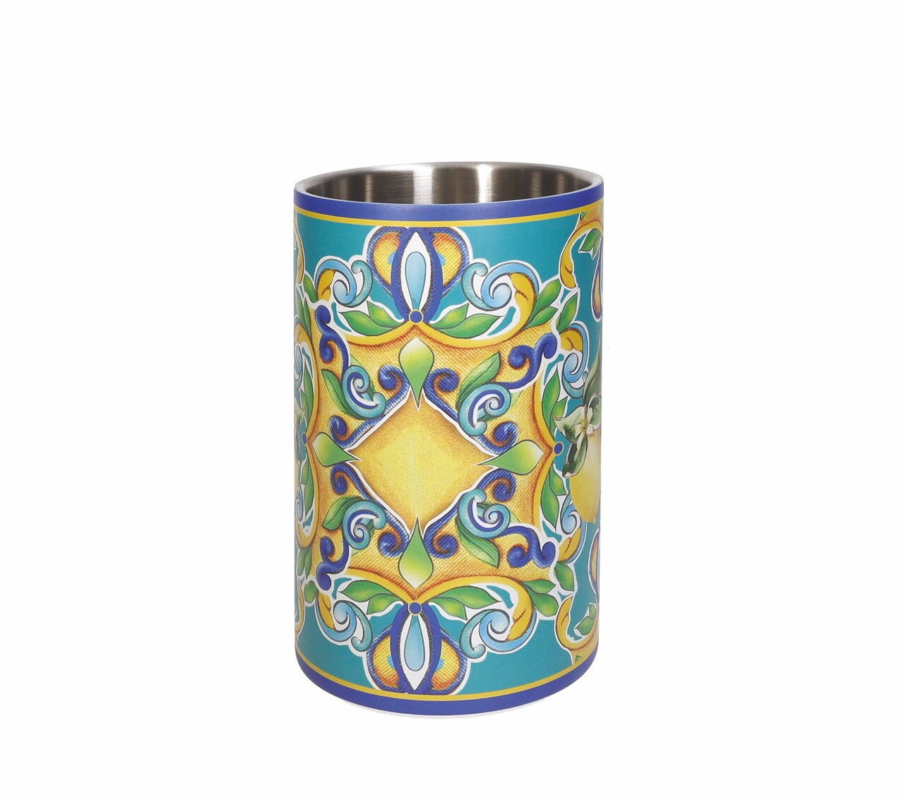 Racitor sticla de vin, Citrus Blue edge, Brandani, 12x19 cm, inox - imagine 3